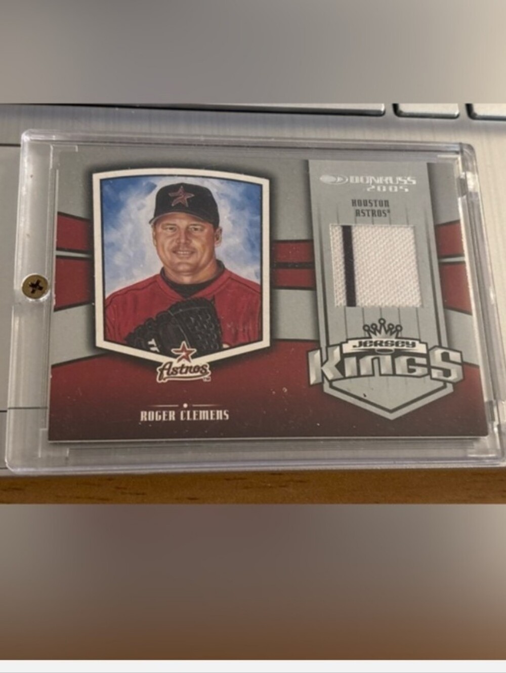 2004 Donruss Jersey Kings Roger Clemens Game Worn Jersey Relic #226/250 Astros